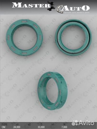 Сальник 24,00/33,00*7,00 тип 0M