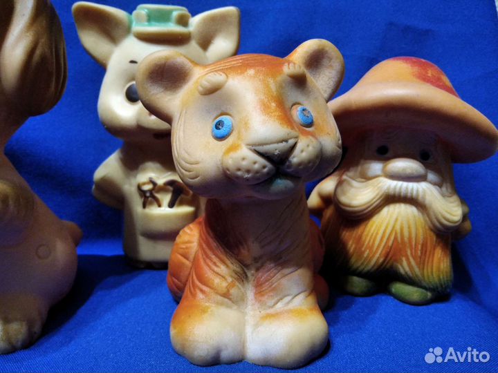 Детские резиновые игрушки ссср. 5 штук