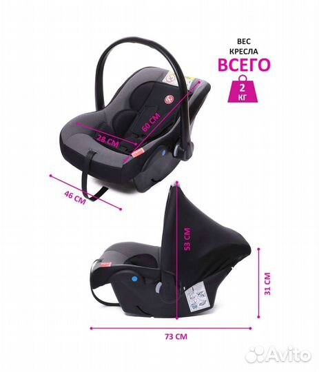 Детское автокресло от 0