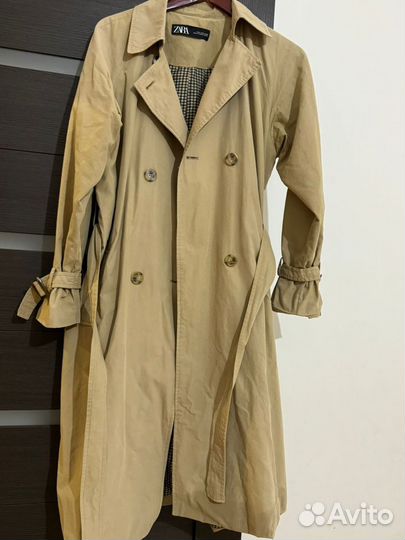 Тренч пальто пиджак женский zara 42-44