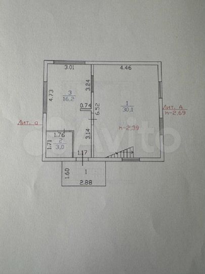 Дом 77 м² на участке 14 сот.