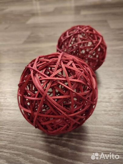 Шары из ротанга для интерьера