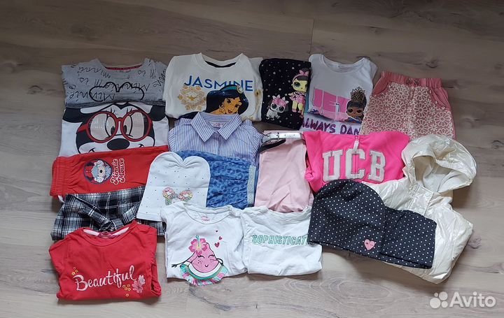 Вещи пакетом на девочку 104 110