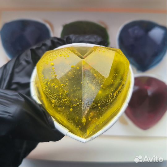 Чайные бомбочки в форме сердца