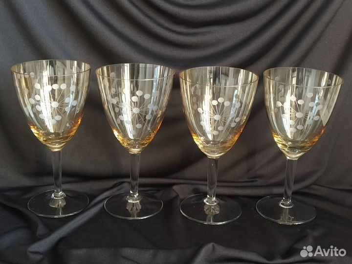 Фужеры, рюмки, цветное стекло, СССР (№2)