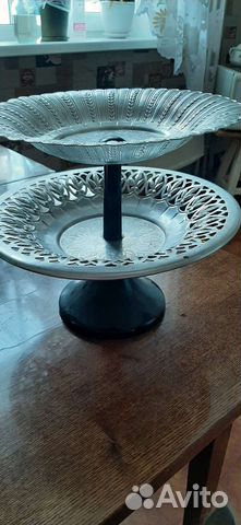 Ваза для фруктов на ножке СССР