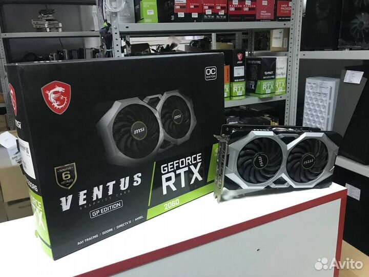 Видеокарта MSI RTX 2060 Ventus 6 Gb