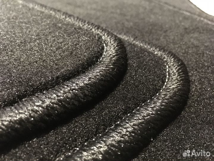 Коврики Мерседес C klass W205 Премиум ворсовые чер