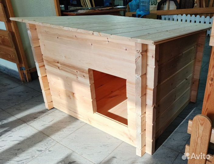 Будка для крупной собаки 1мх1.2х0.84м