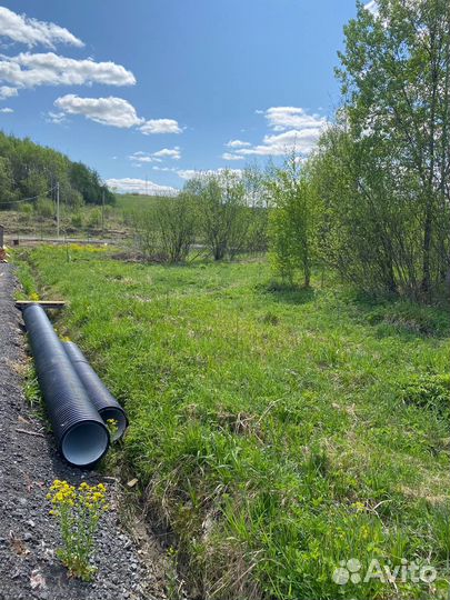 Труба в канаву на заезд
