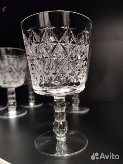 Бокалы ретро хрусталь 70-х Гусь хрустальный 200мл