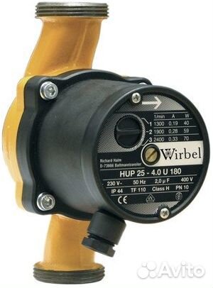 Насос циркуляционный wirbel HUP 25- 5.0 u 180