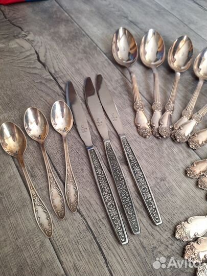 Столовые приборы СССР мельхиоровые мнц