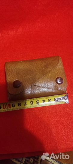 Кожаный кошелек и чехол автодок СССР