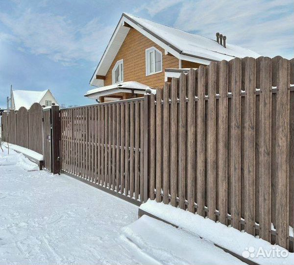 Металлический штакетник / евроштакетник