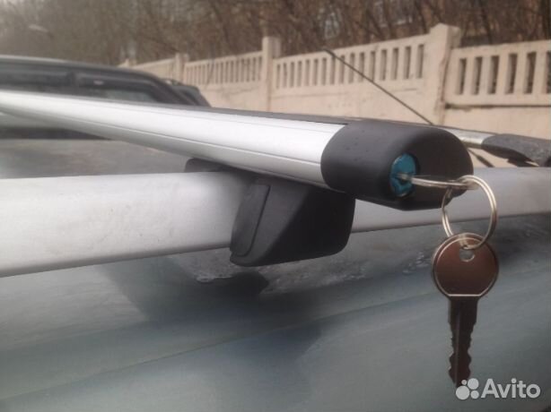 Багажник крепыш на рейлинги с аэродинамическими ду