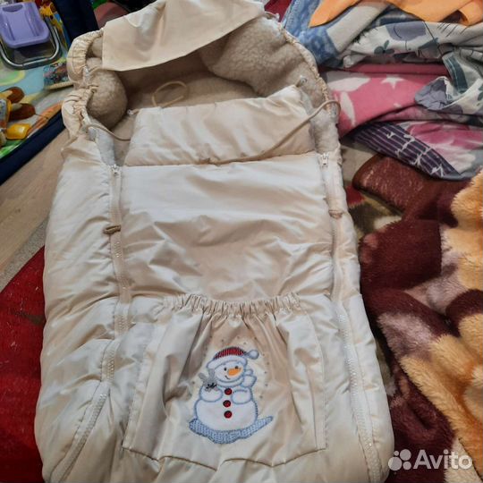 Зимний конверт в коляску