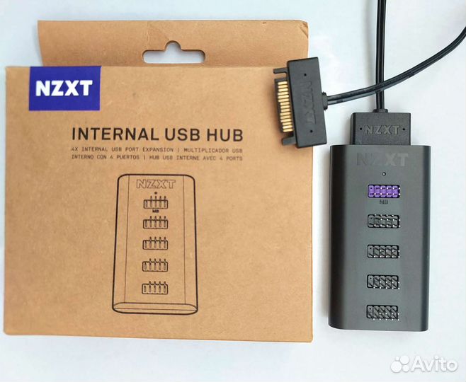 Контроллер Nzxt Internal USB Hub +4 доп разъема
