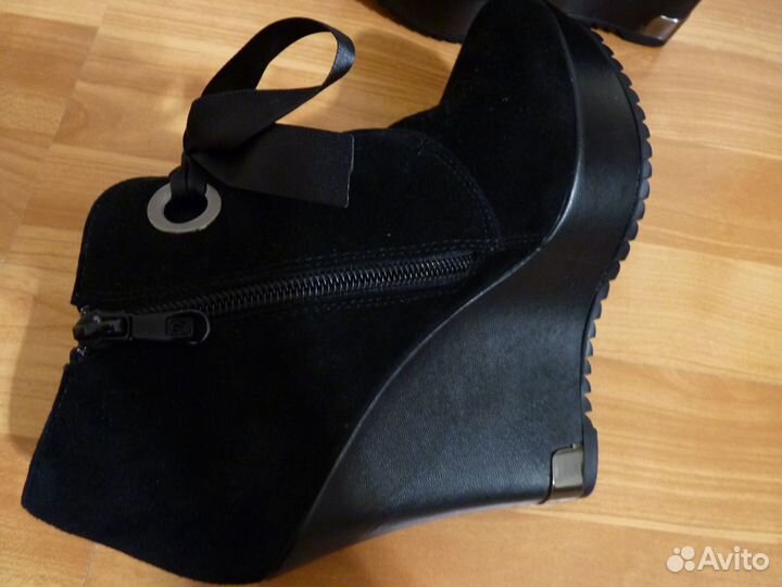 Ботильоны Натуральная Замша практически новые р.37