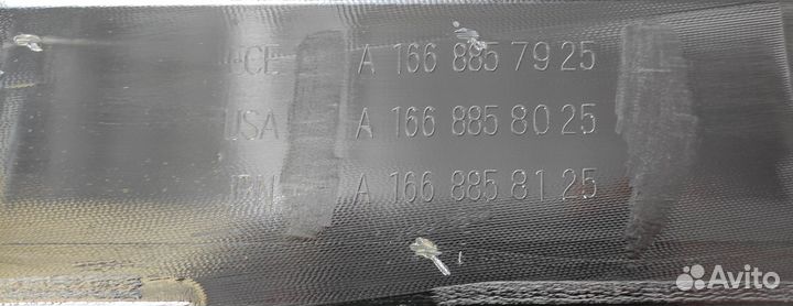 Накладка бампера ML166 W166