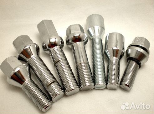 Колесные болты 12x1.5x26 конус 20 шт