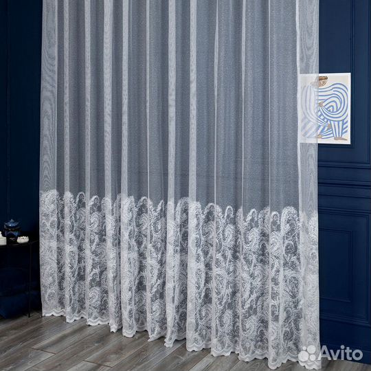 Тюль элиза готовый на окна пошив