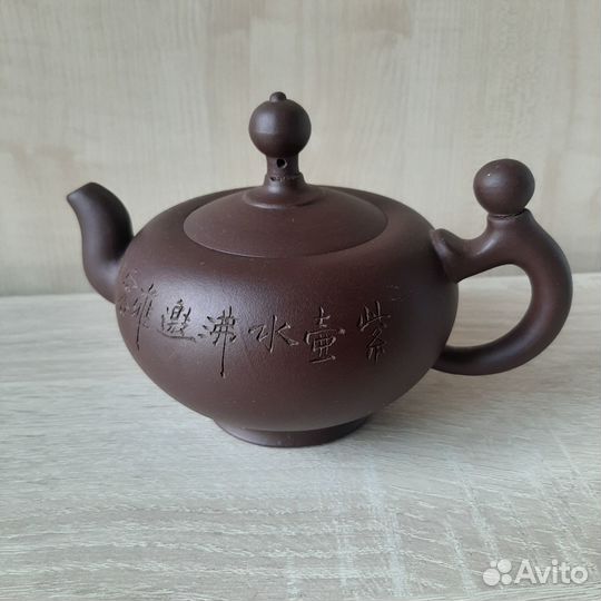 Китайский глиняный чайник. Новый