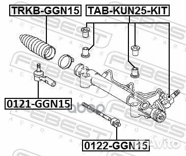 Пыльник рулевой рейки toyota hilux