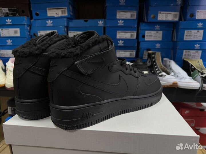 Кроссовки Nike Air Force 1 высокие на меху