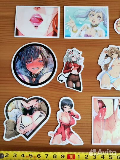 Аниме наклейки 16+