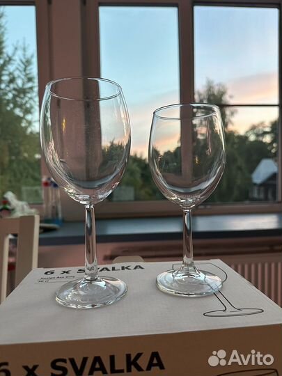 Бокалы для вина. Новые. Икея