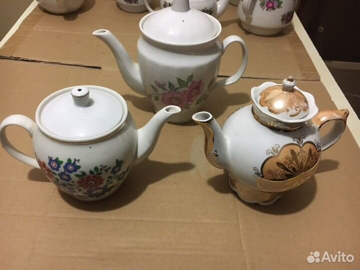 Заварочный чаник, сахарница