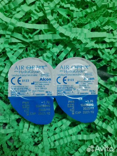 Контактные линзы -1,75