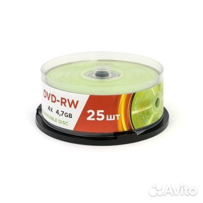 Диск DVD-RW Mirex в наборе 25 шт