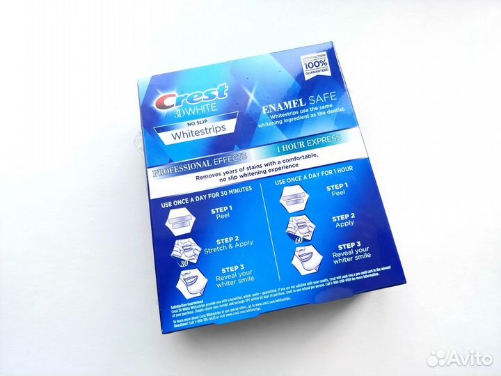 44 отбеливающие полоски Crest 3D White Pro из США