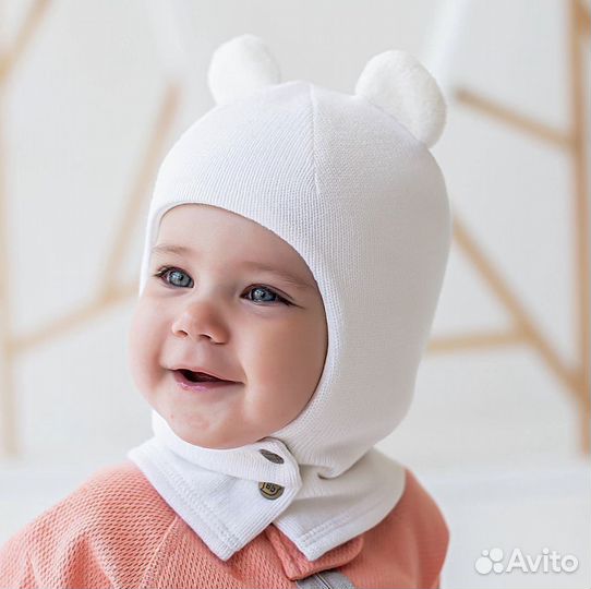 Bungly boo шапка шлем зимняя на кнопках 0+