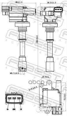 Катушка зажигания 04640-001 Febest