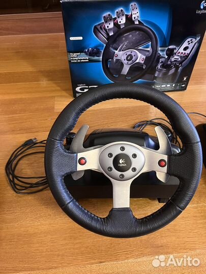 Руль педали кпп Logitech g25 + Подставка Fanatec