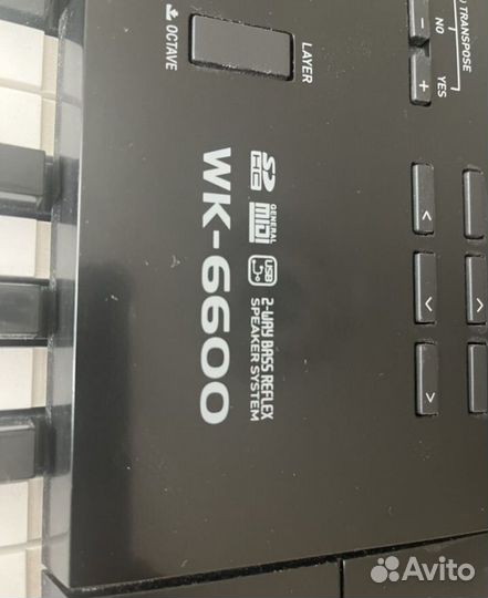 Синтезатор casio wk 6600