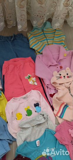 Вещи и обувь пакетом для девочки 80-98