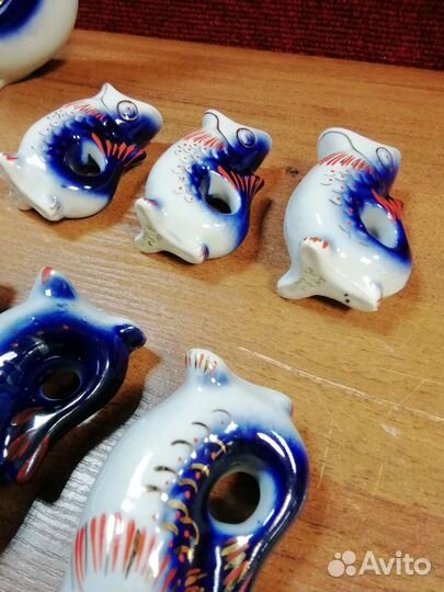 Штоф с рюмками Рыба СССР