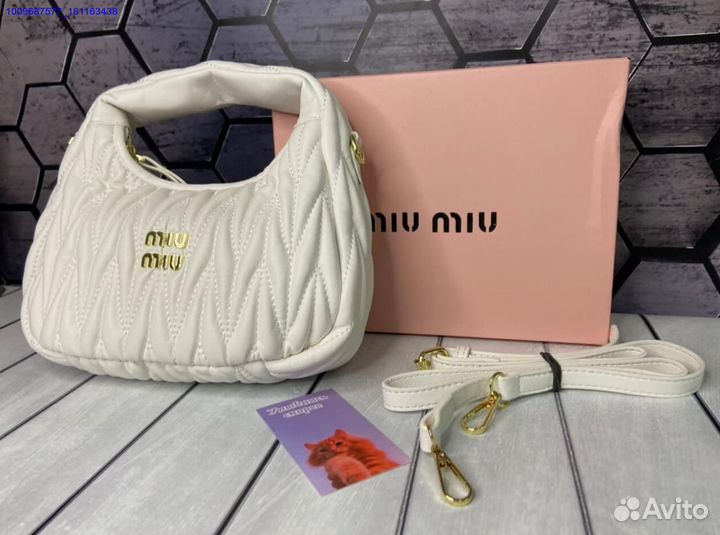 Сумка miu miu Белая