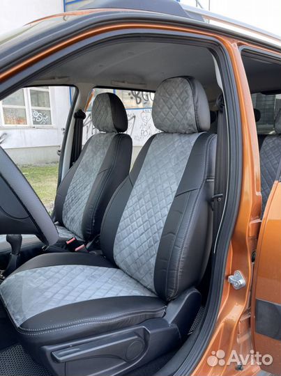 Чехлы для Лада Гранта 2018г. с Алькантарой
