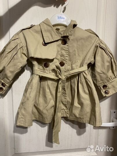 Плащ тренч для девочки 80-86
