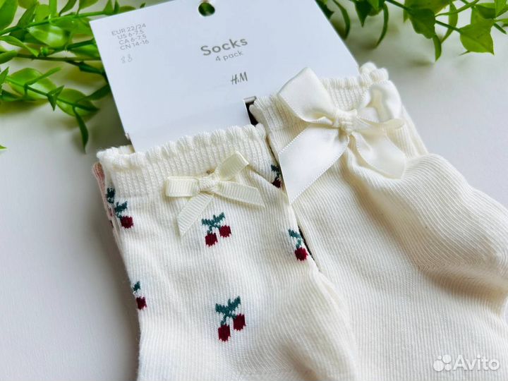 Носки детские для девочки hm 22/24