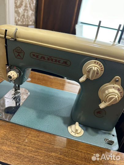 Швейная машина чайка с тумбой ножная рабочая