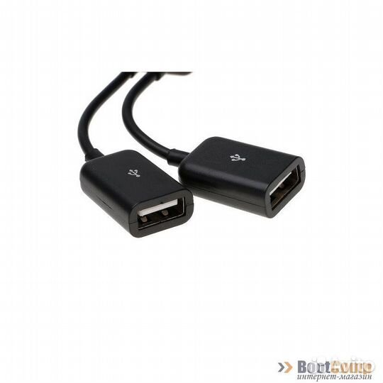 Переходник OTG USB Type-C - 2xUSB 2.0 KS-is (KS-81