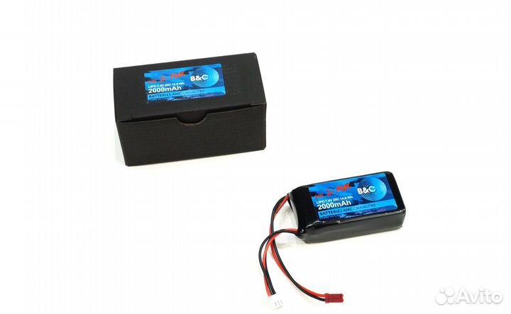 Аккумулятор LiPo B&C - 2000mah Li-Po 7,4 (2s), JST