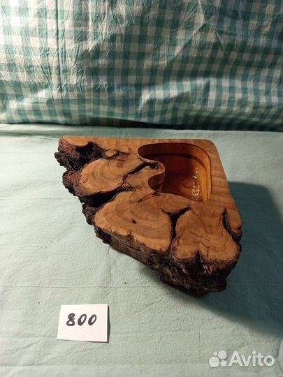 Подсвечник деревянный из спила дерева