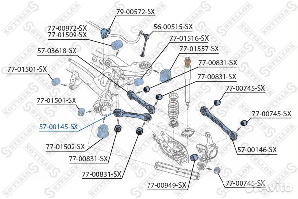 Рычаг задней подвески нижний BMW E87 E90 E91 all 0